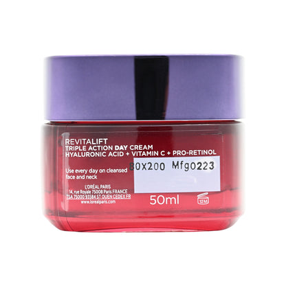 L'Oreal Paris Revitalift Triple Action Day Cream 50ml  | Sasa Global 