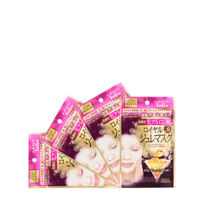 Kose Cosmeport Clear Turn Premium Royal Jelly Mask Hyaluronic Acid 4PCS | Sasa Global eShop