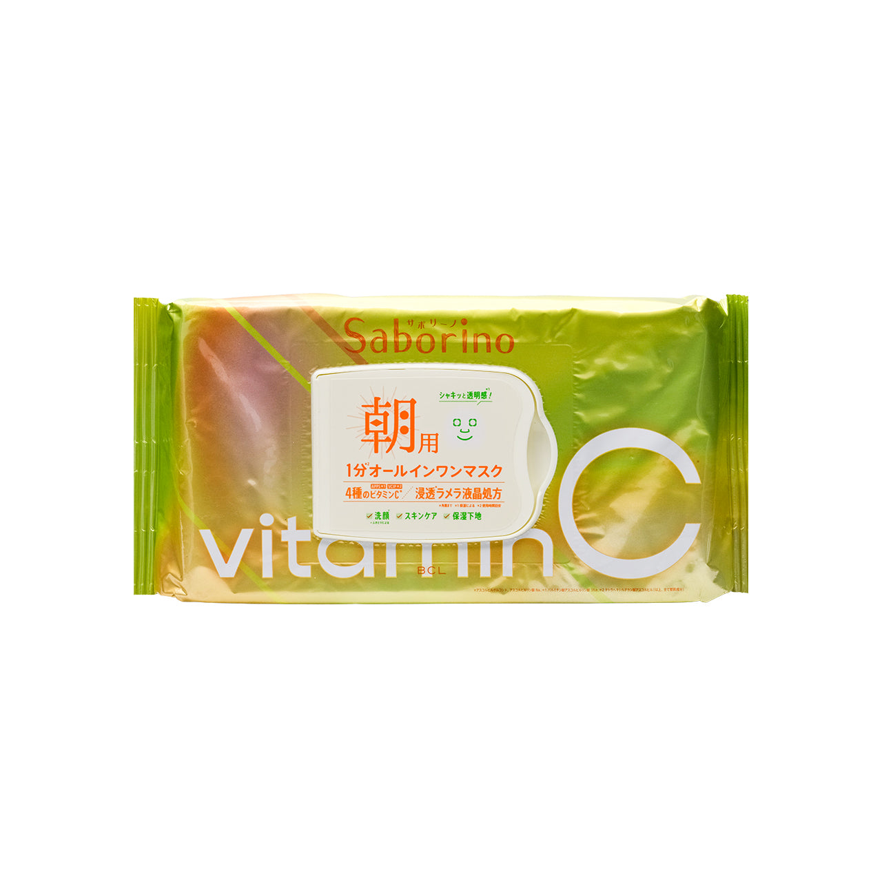 BCL Saborino Morning Facial Mask Vita Citrus 30pcs | Sasa Global eShop