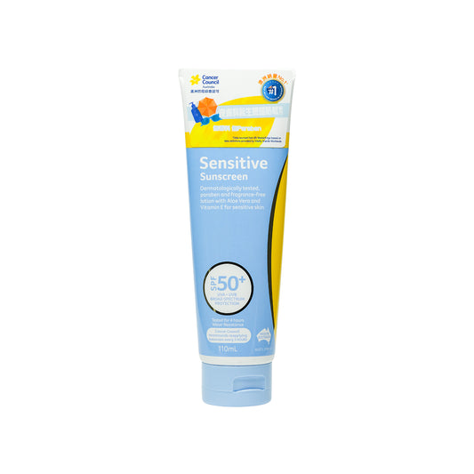 Cancer Council  Sensitive Sunscreen SPF50+ 110ml | Sasa Global eShop