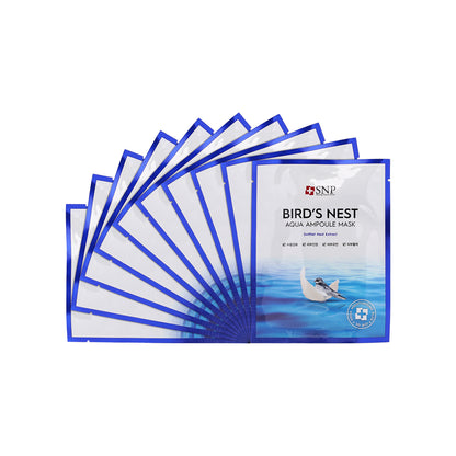 SNP Bird's Nest Aqua Ampoule Mask 10pcs