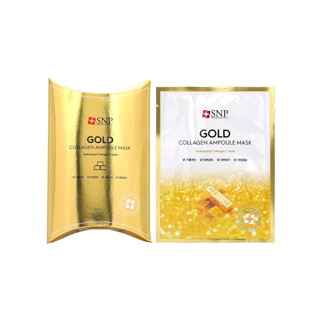 SNP Gold Collagen Ampoule Mask 10pcs  | Sasa Global eshop