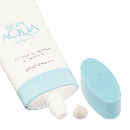 Mentholatum Skin Aqua Physical Sunscreen For Sensitive Skin SPF50+ Pa++++ 50ML | Sasa Global eShop