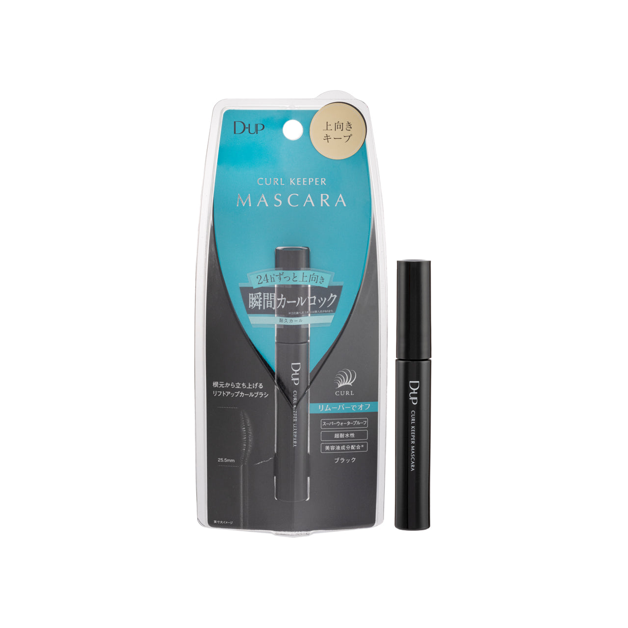 D-UP Curl Kepper Mascara, Black 1PCS | Sasa Global eShop