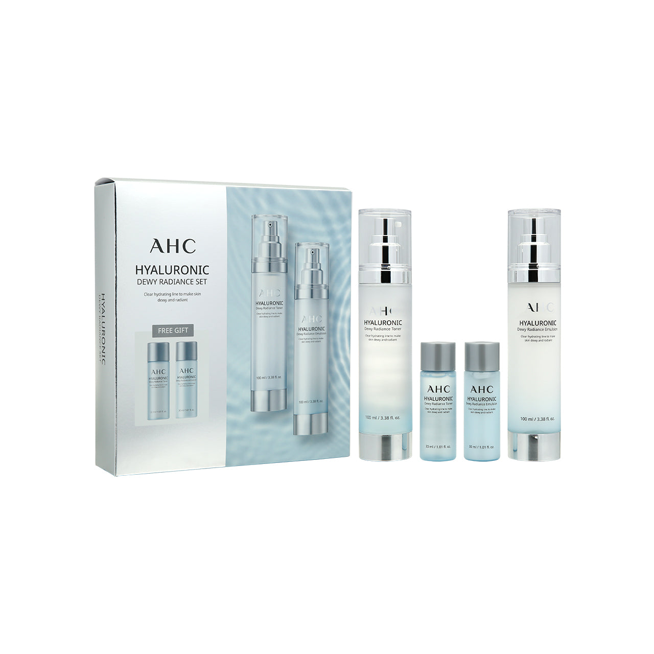 A.H.C Hyaluronic Dewy Radiance Set 4pcs | Sasa Global eShop