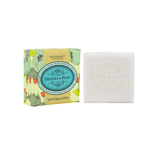 Naturally European Freesia and Pear Soap Bar 150g | Sasa Global eShop