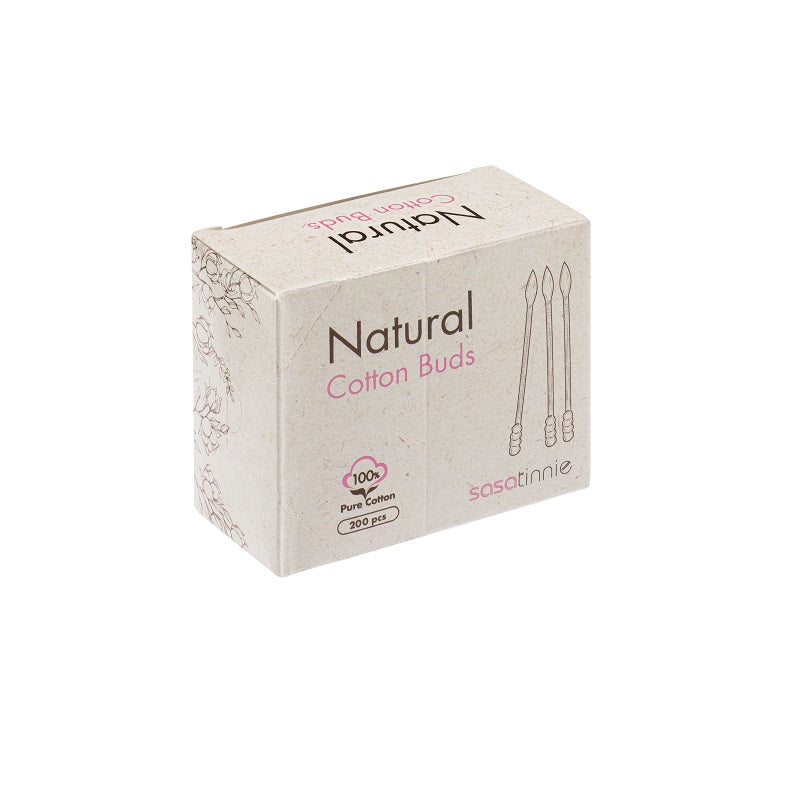 Sasatinnie Natural Cotton Buds 200PCS | Sasa Global eShop