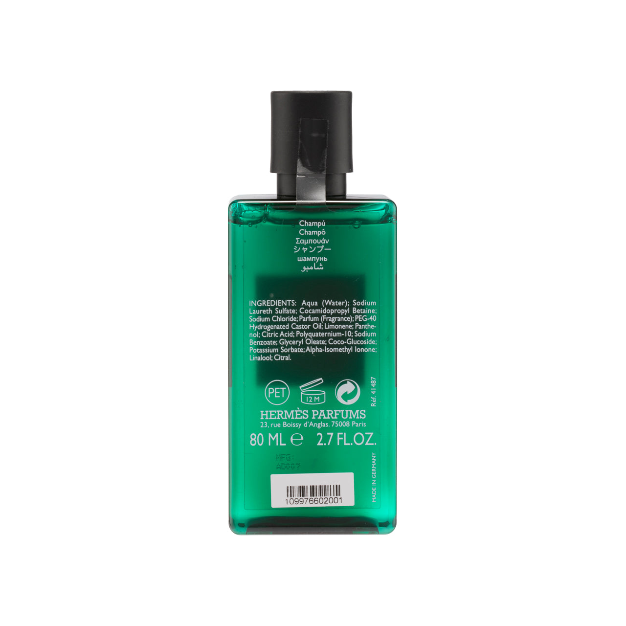 Hermes Eau D'Orange Verte Shampoo 80ML | Sasa Global eShop