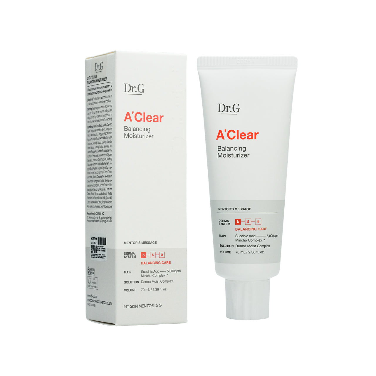 Dr.G A-Clear Balancing Moisturizer 70ml | Sasa Global eShop