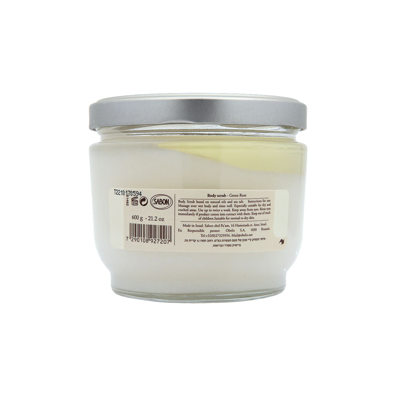 Sabon Green Rose Body Scrub 600g | Sasa Global eShop