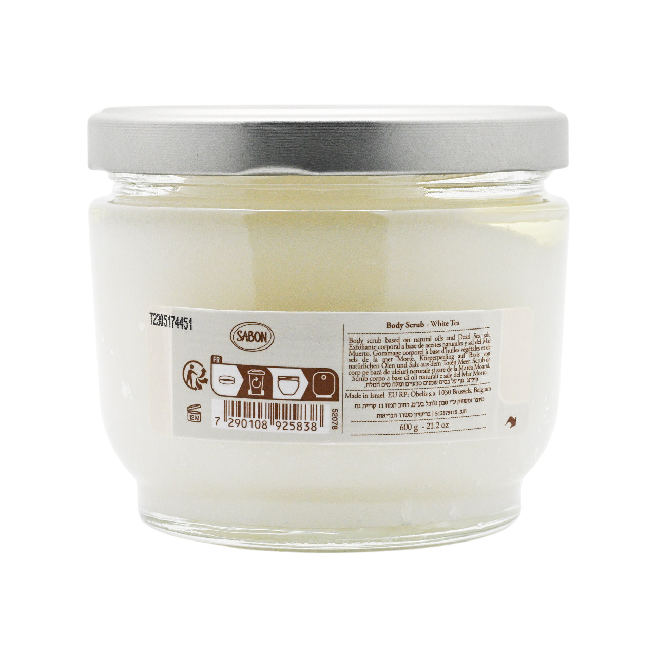 Sabon White Tea Body Scrub 600g | Sasa Global eShop