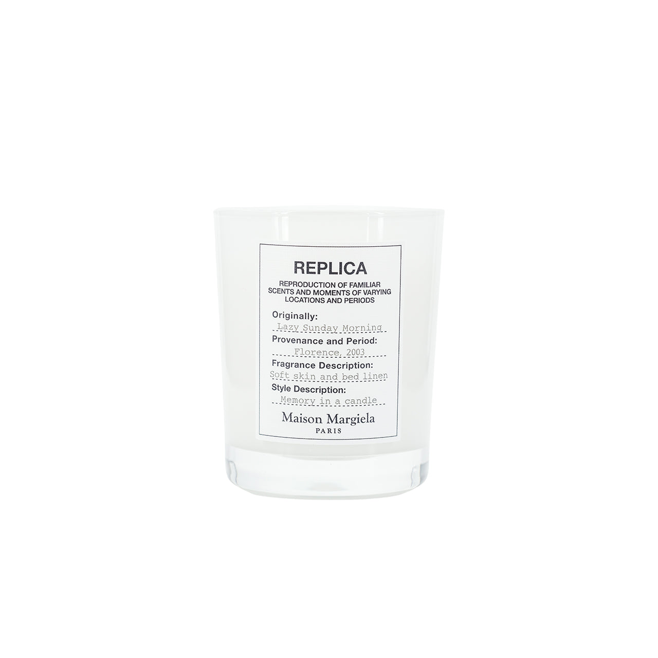 Maison Margiela Replica Lazy Sunday Morning Candle 165g | Sasa Global eShop