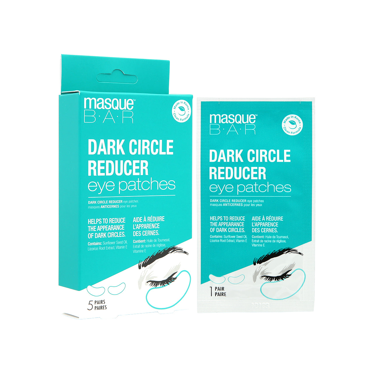 Masque Bar Dark Circle Reducer Eye Patches 5 pairs  | Sasa Global