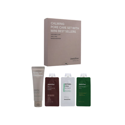 Innisfree Calming Pore Care Set With Mini Best Sellers 4pcs | Sasa Global eShop