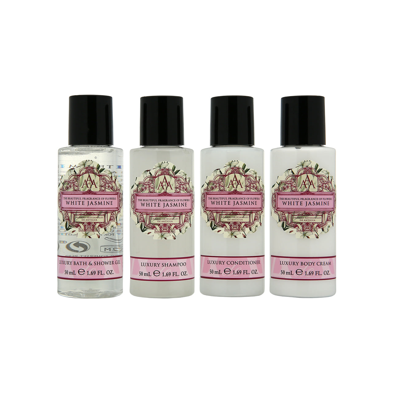 Aomas Artesanales de Antigua Travel Collection - White Jasmine 4pcs 