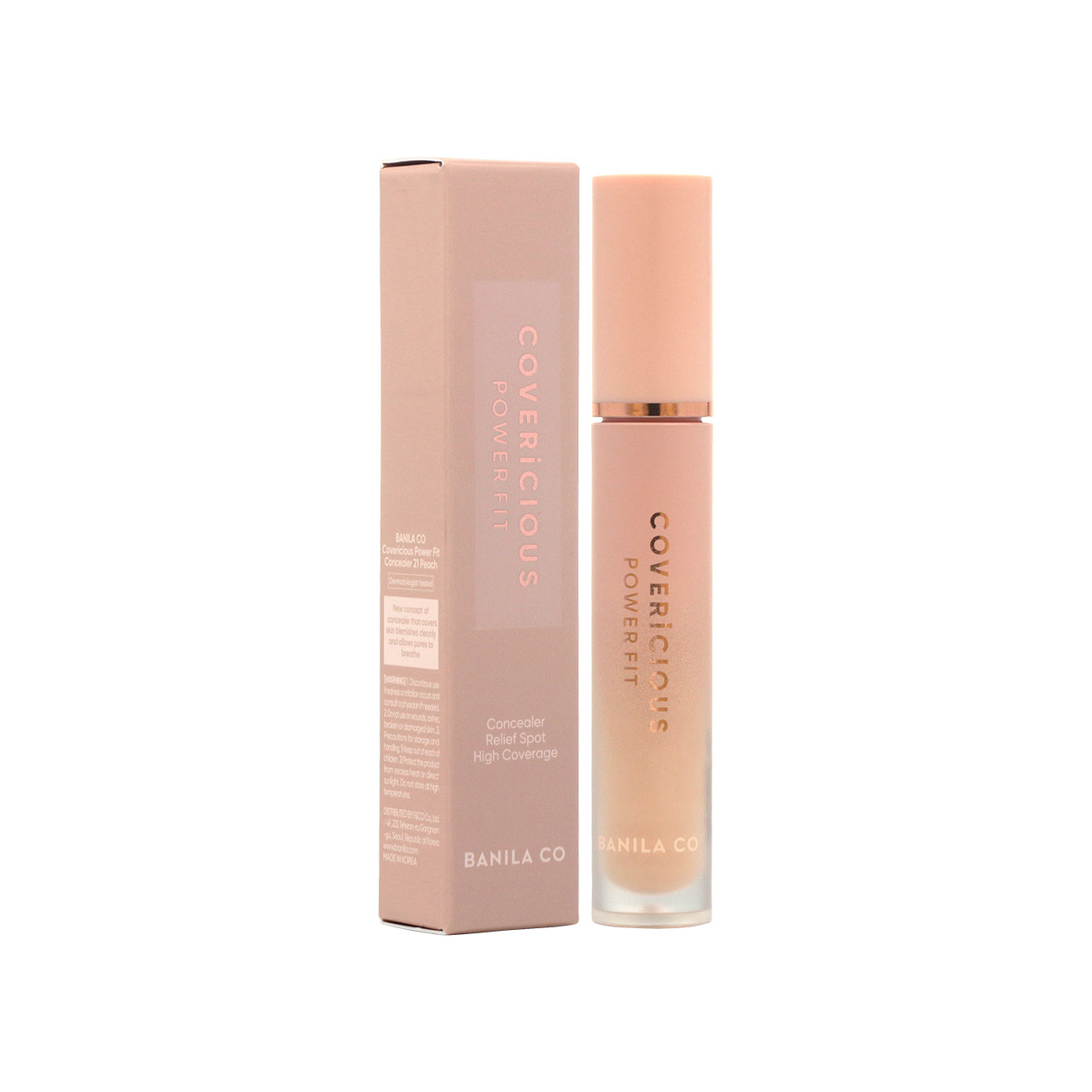 Banila Co Covericious Power Fit Concealer #21 Peach 5.5g - Sasa Global eShop