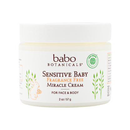 Babo Botanicals Sensitive Baby Fragrance Free Miracle Cream 57g