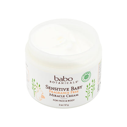 Babo Botanicals Sensitive Baby Fragrance Free Miracle Cream 57g