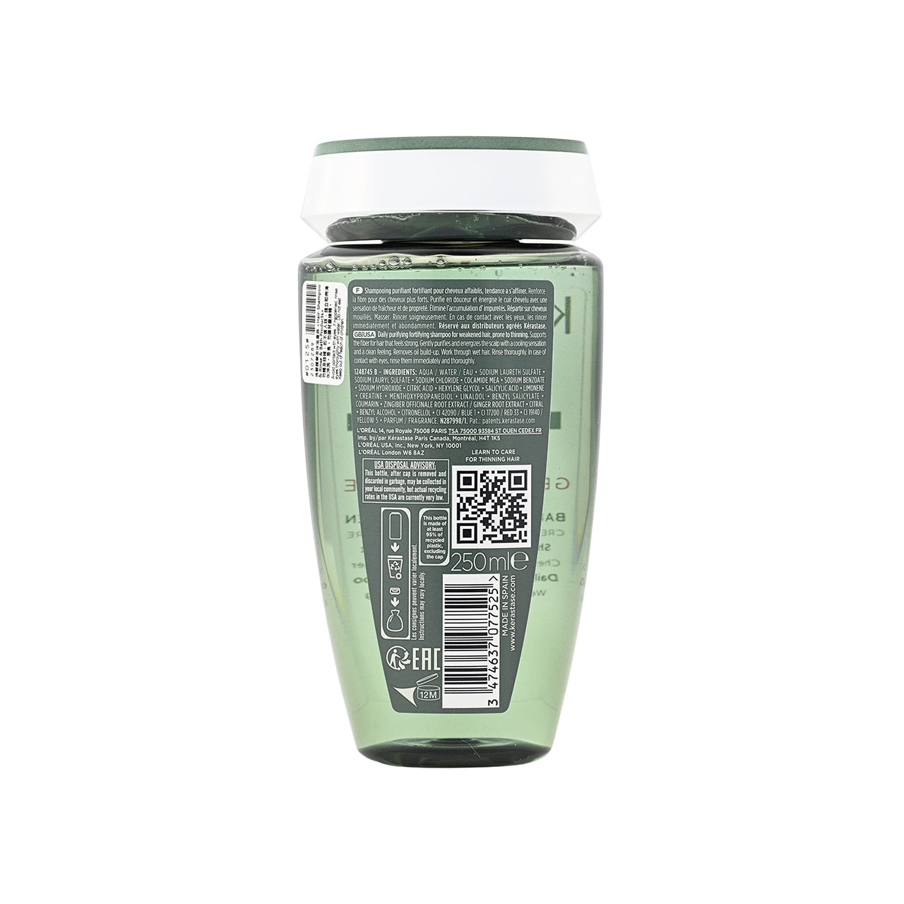 Kerastase Bain De Force Quotidien 250ml | Sasa Global eShop