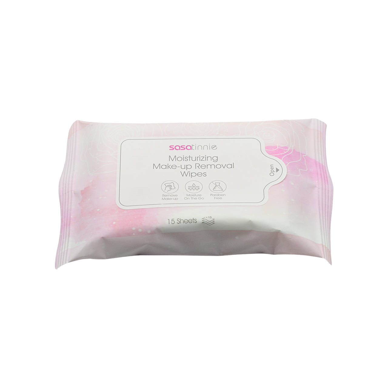 Sasatinnie Moisturizing Make-up Removal Wipes Pink 15pcs - Sasa Global eShop