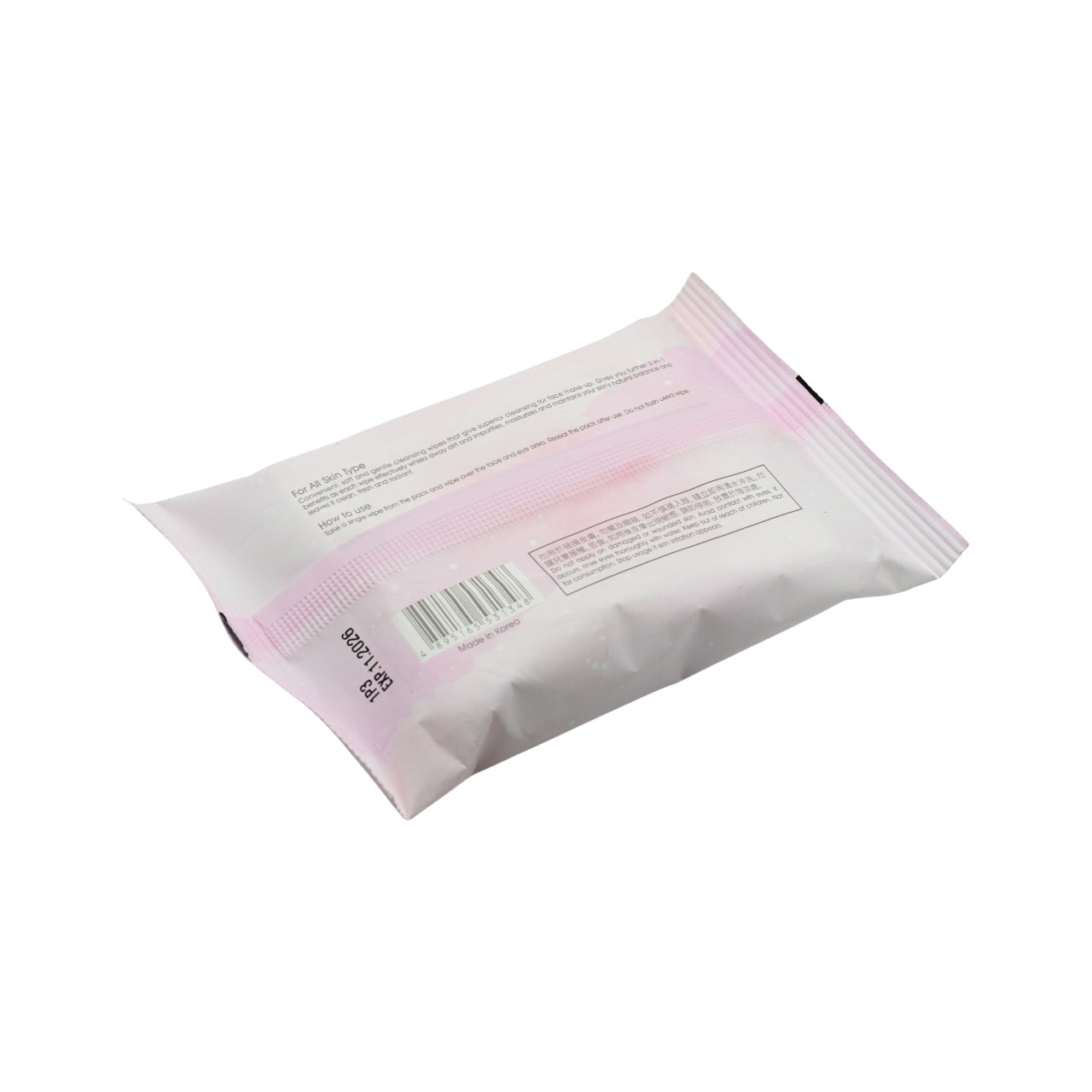 Sasatinnie Moisturizing Make-up Removal Wipes Pink 15pcs - Sasa Global eShop