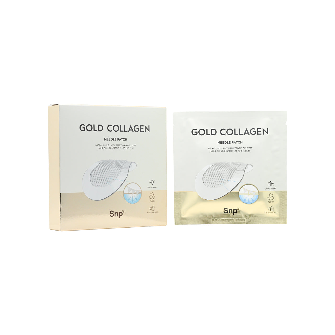 SNP Gold Collagen Needle Patch 4 Pairs  | Sasa Global eshop