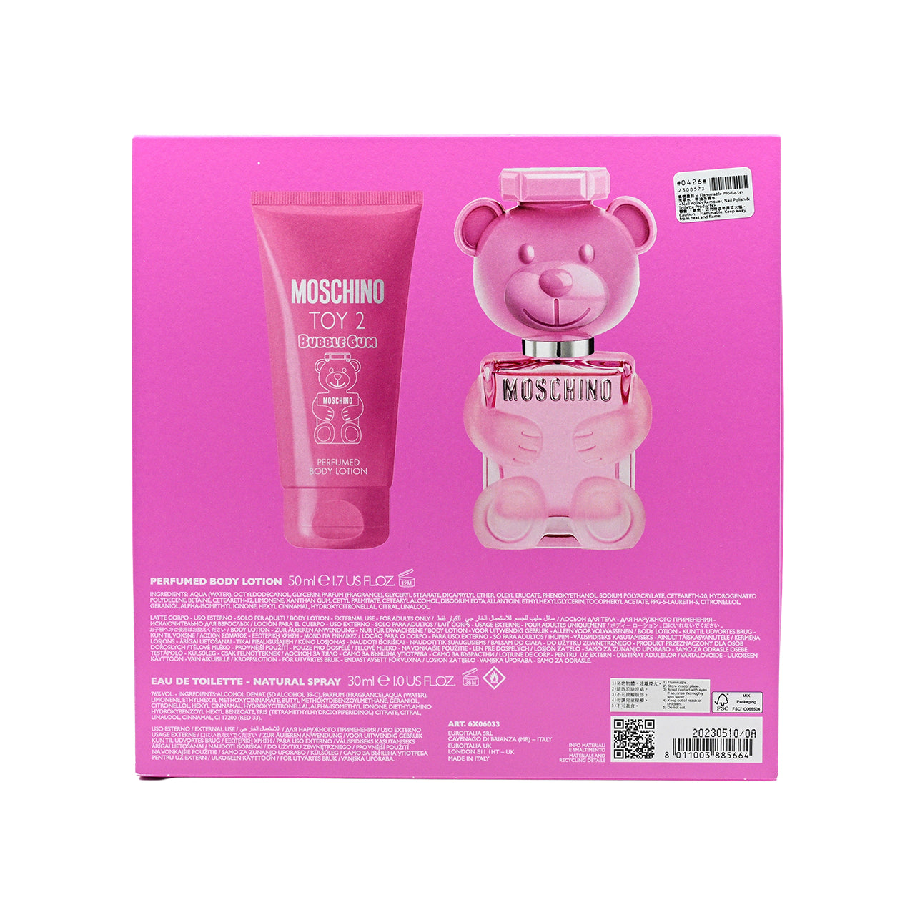 Moschino Toy 2 Bubble Gum Eau de Toilette Set 2pcs | Sasa Global eShop