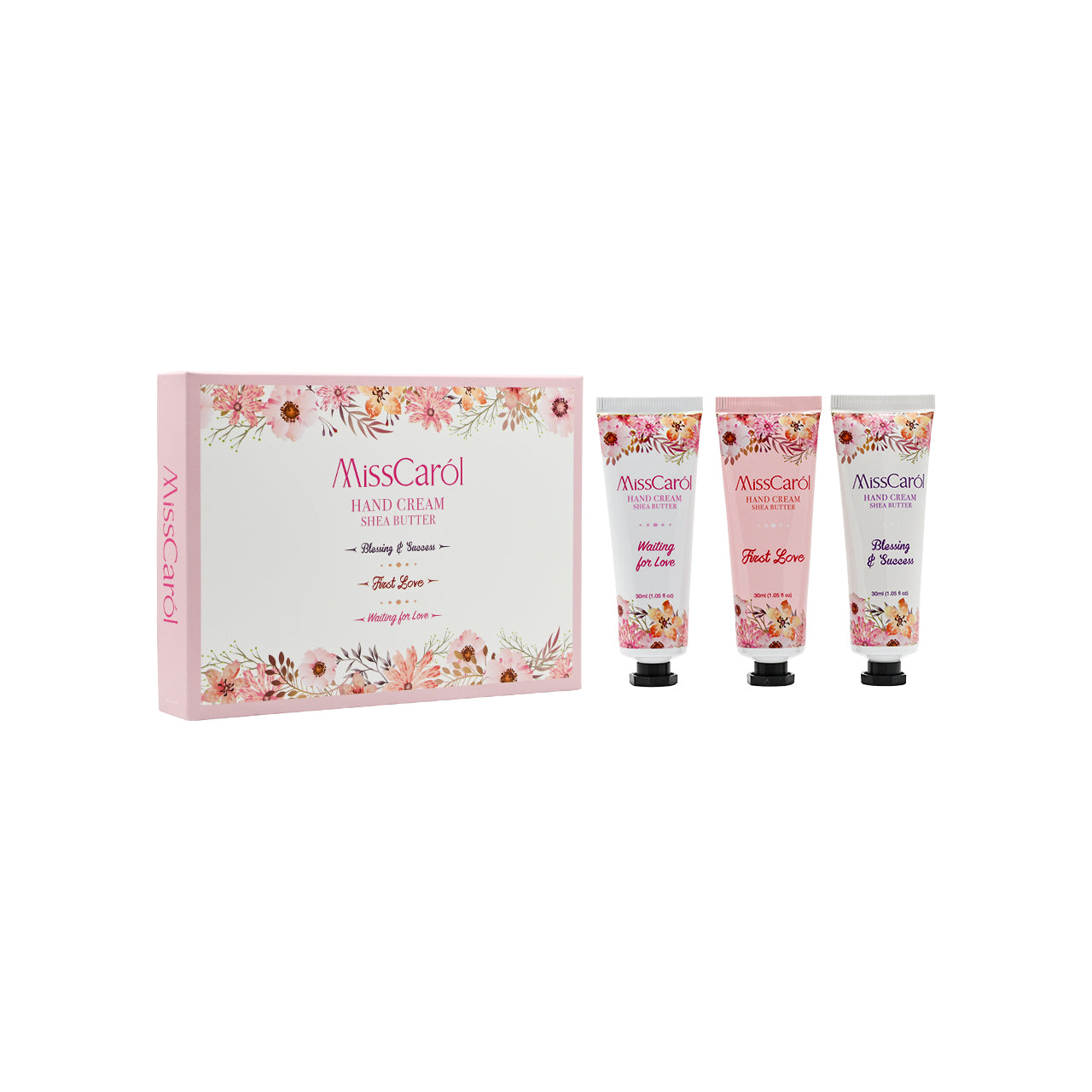 MissCarol Floral Hand Cream Set 3pcs  | Sasa Global eshop