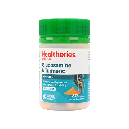 Healtheries Glucosamine &Turmeric 60capsules  | Sasa Global eshop