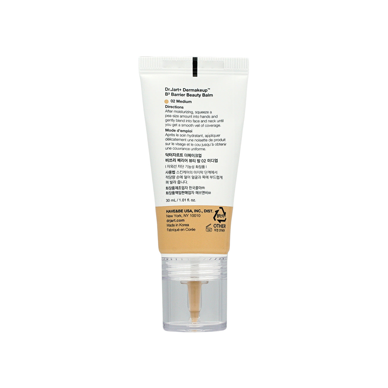 Dr. Jart+ SPF45PA++++ B3 Barrier Beauty Balm #02 Medium 30ml 