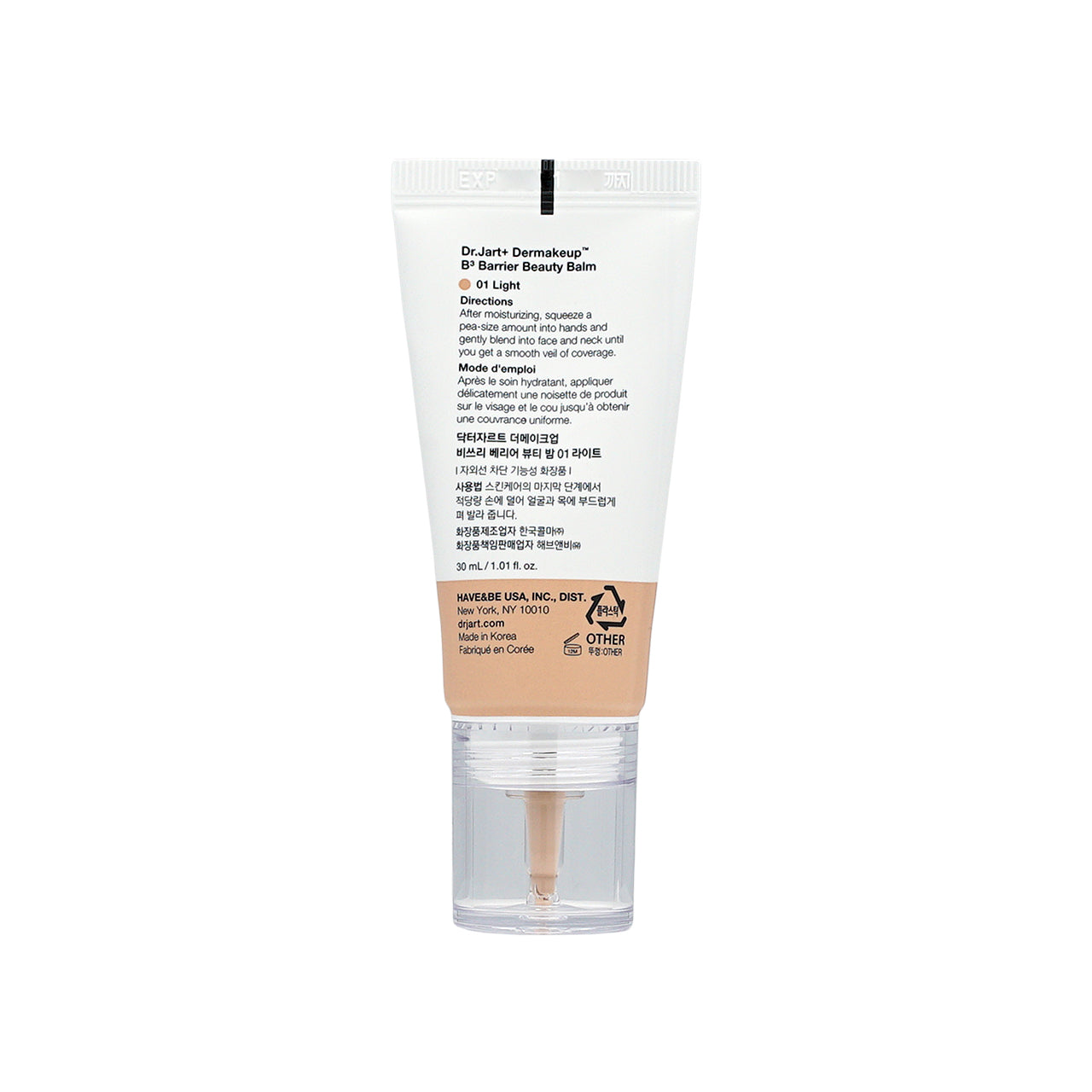 Dr. Jart+ SPF45PA++++ B3 Barrier Beauty Balm #01 Light 30ml  