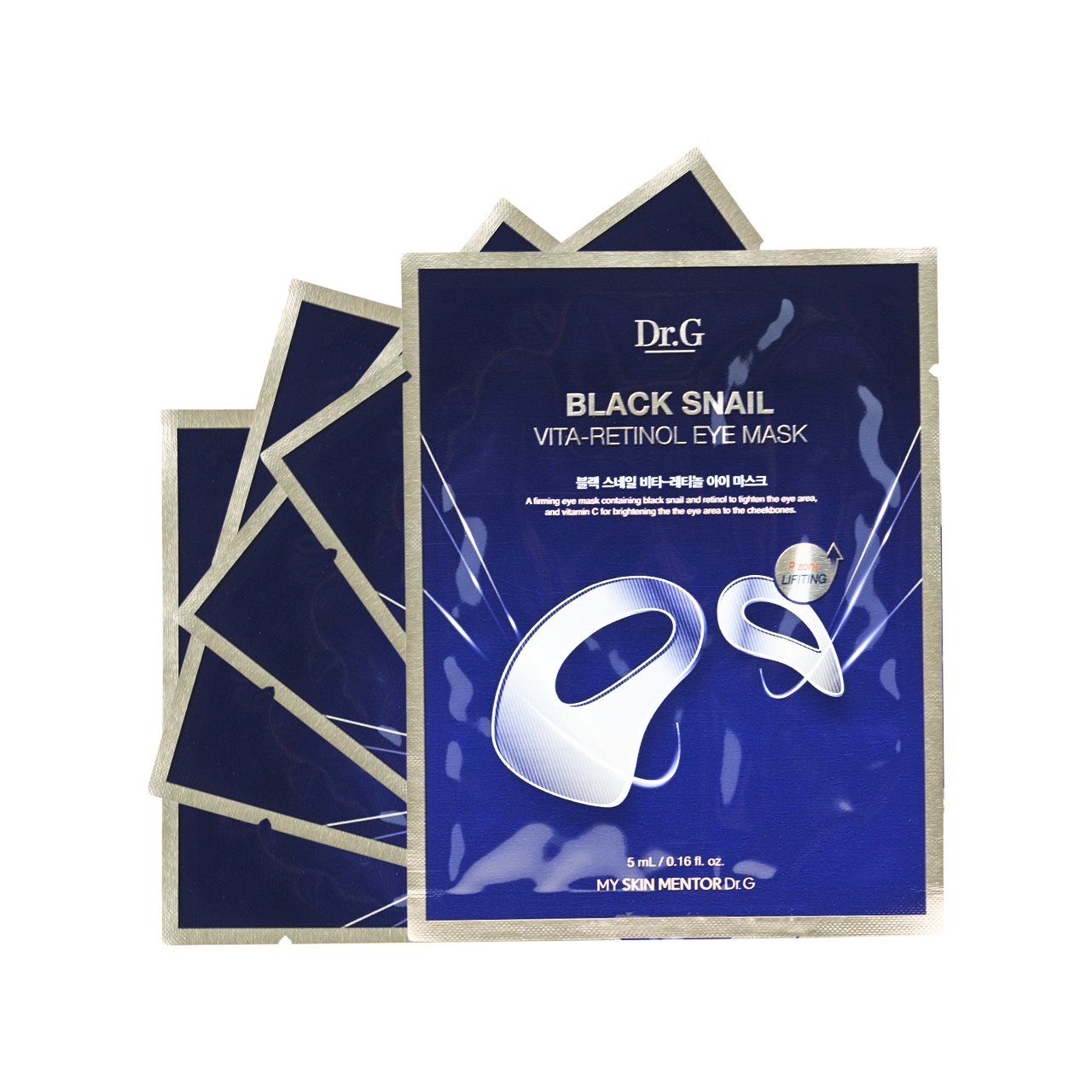 Dr.G Black Snail Vita-Retinol Eye Mask 5pcs - Sasa Global eShop