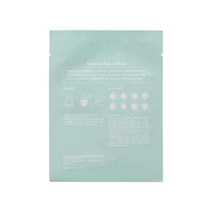 Sasatinnie Aloe So-Aqua Mask 10pcs | Sasa Global 