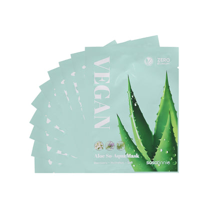 Sasatinnie Aloe So-Aqua Mask 10pcs | Sasa Global 