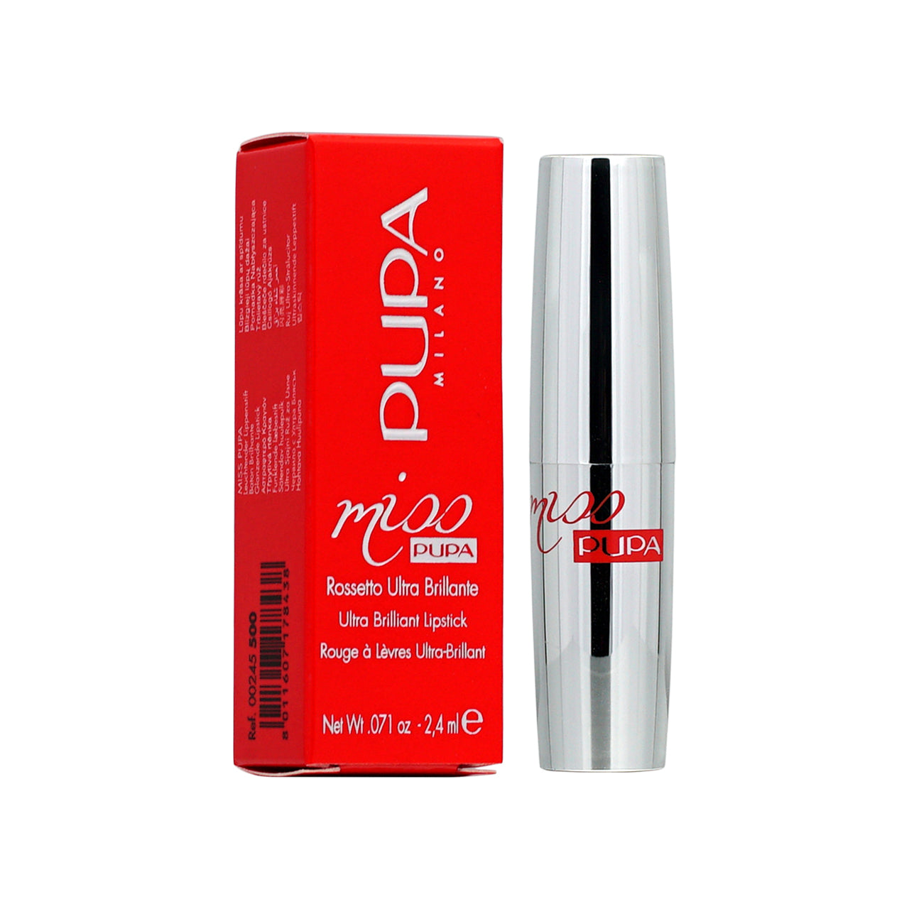 Pupa Miss Pupa Lipstick #500 Love Pearly Red 2.4ml  | Sasa Global 