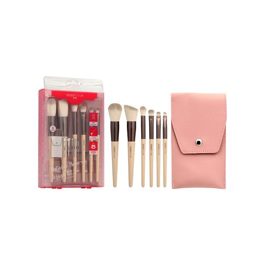 Sasatinnie Portable Make-up Brush Set 6pcs