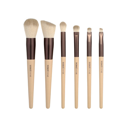 Sasatinnie Portable Make-up Brush Set 6pcs