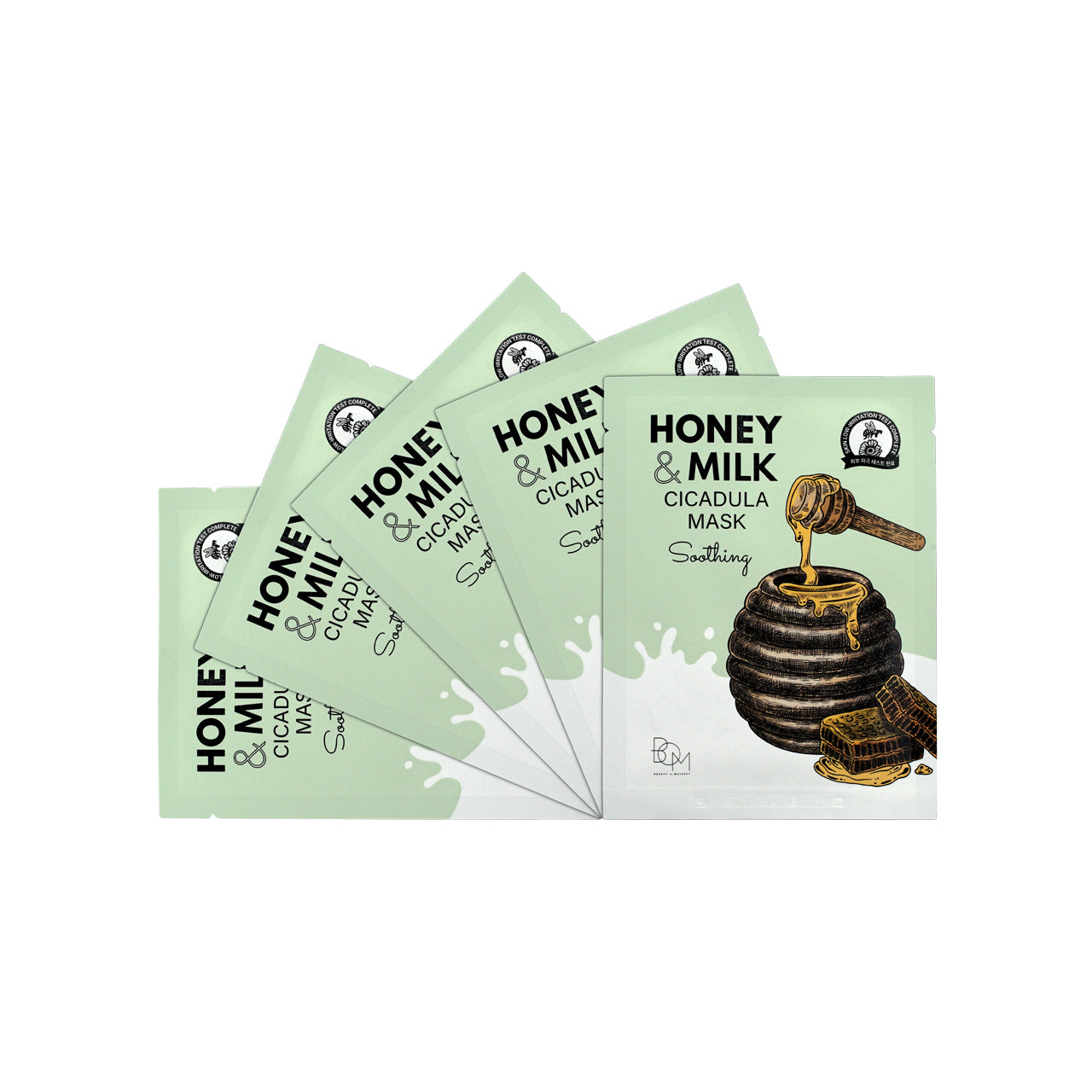 Beauty Of Majesty Honey And Milk Cicadula Mask 5pcs | Sasa Global 