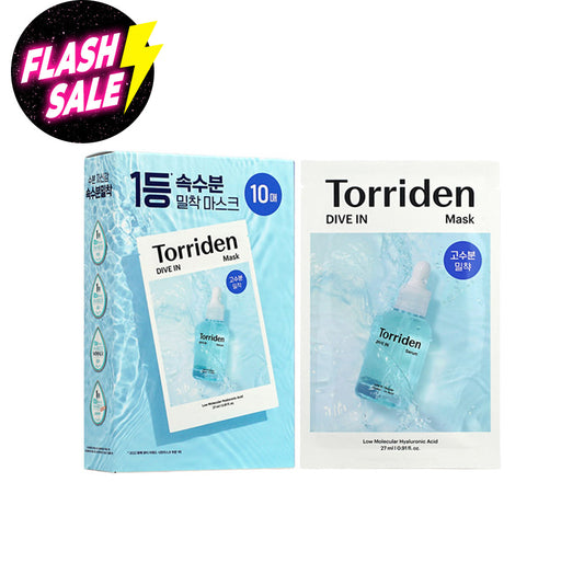 Torriden Dive In Low Molecular Hyaluronic Acid Mask 10pcs