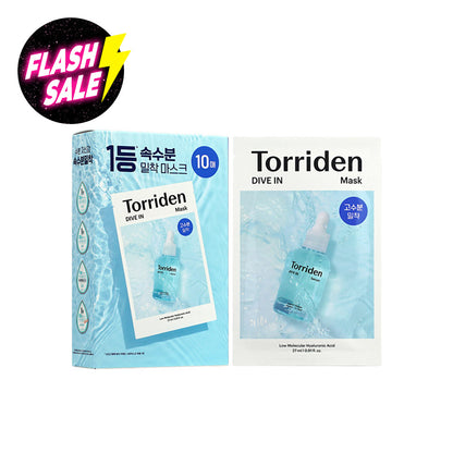 Torriden Dive In Low Molecular Hyaluronic Acid Mask 10pcs