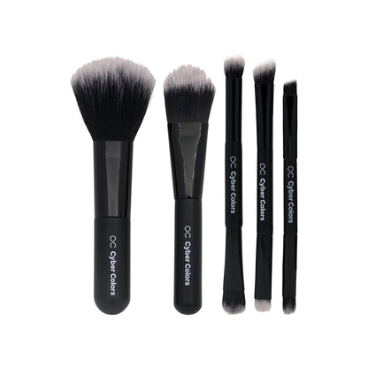 Cyber Colors Mini Make-up Brush Travel Set 5pcs  | Sasa Global eshop