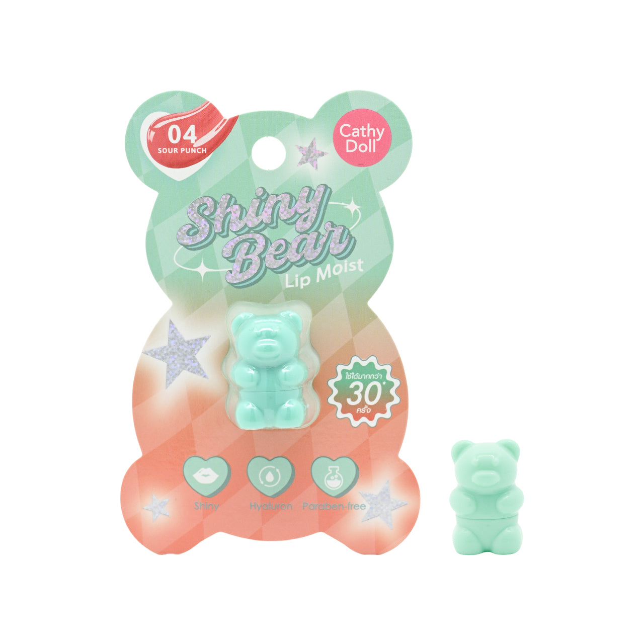 Cathy Doll Shiny Bear Lip Moist #04 Sour Punch 1.1g  | Sasa Global