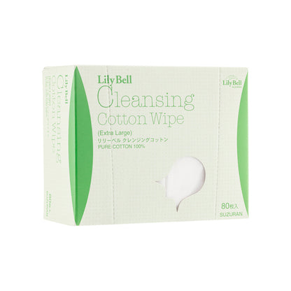 Suzuran Cleansing Cotton Wipe Extra Large 80Piece | Sasa Global eShop