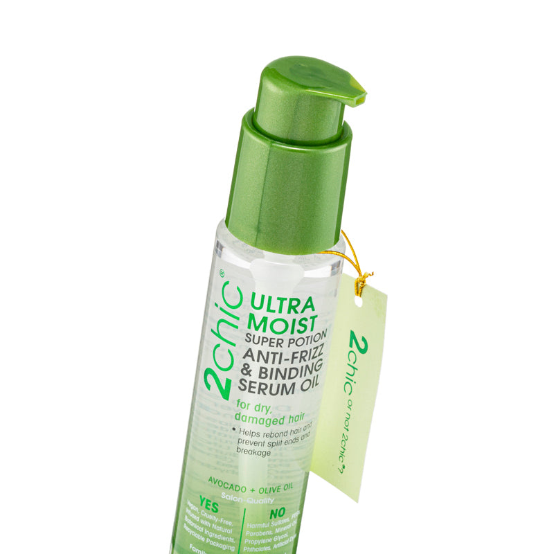 Giovanni 2Chic® Avocado & Olive Oil Ultra-Moist Super Potion Anti-Frizz Binding Serum 81ML | Sasa Global eShop