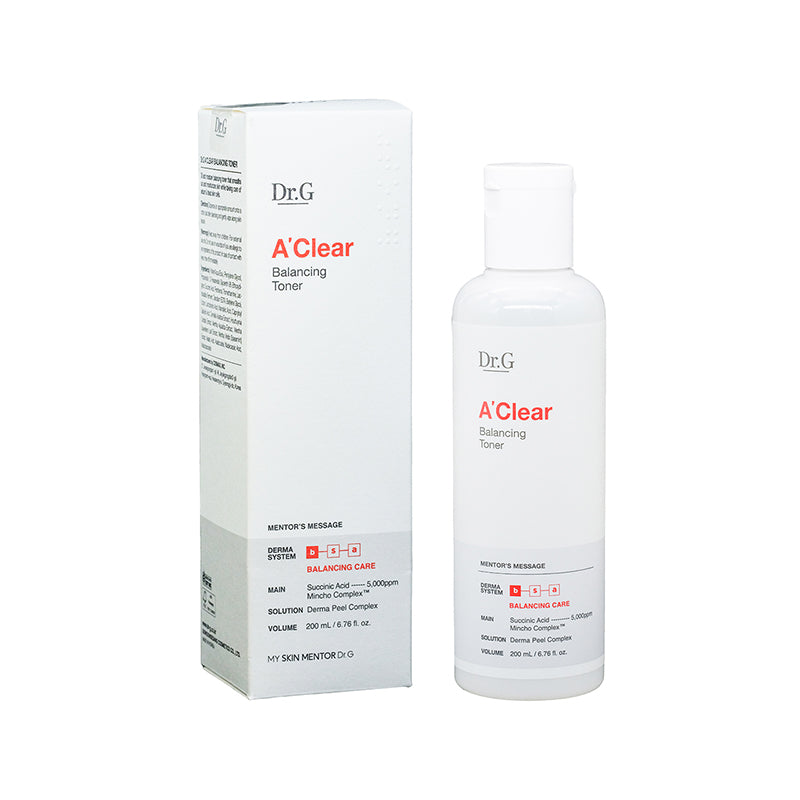 Dr.G A'Clear Balancing Toner 200ML | Sasa Global eShop