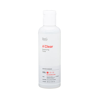 Dr.G A'Clear Balancing Toner 200ML | Sasa Global eShop