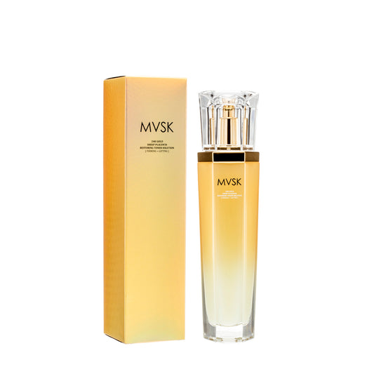 Mvsk 24K Gold - Sheep Placenta Restoring Toner Solution Unique Micro-Emulsion Tech 110ML | Sasa Global eShop