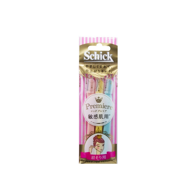 Schick L-Type Eyebrow Razor For Sensitive Skin 3PCS | Sasa Global eShop