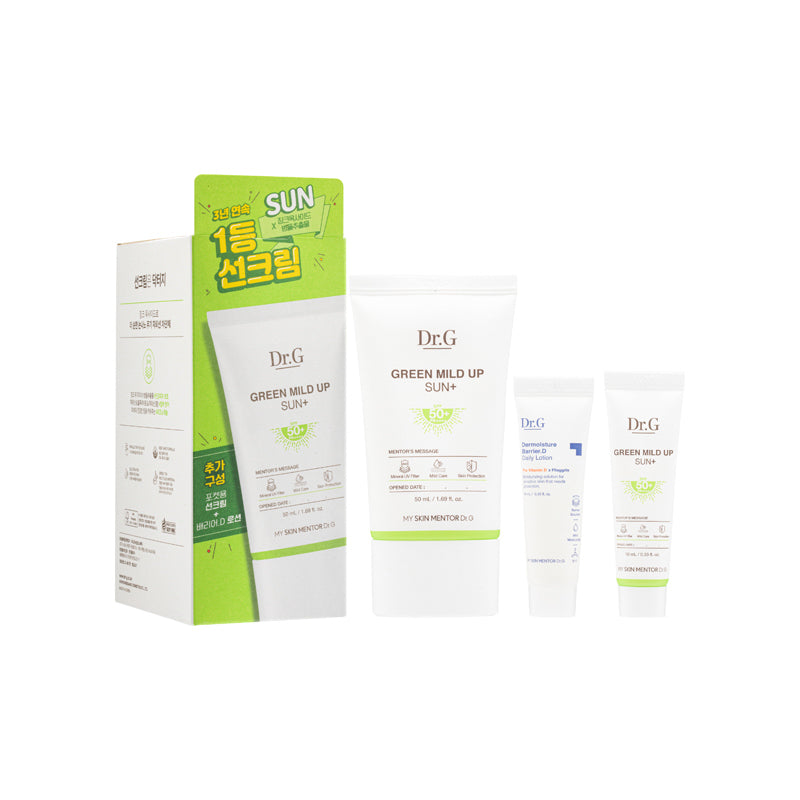 Dr. G Green Mild Up Sun SPF50+Pa++++ Set 3PCS | Sasa Global eShop