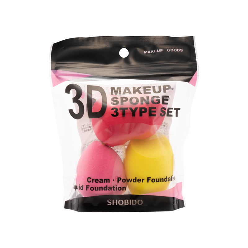 Sho-Bi 3D Make Up Sponge Set 3pcs | Sasa Global eShop